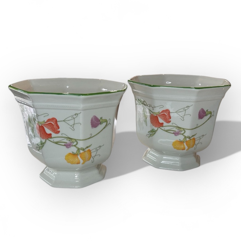 HTF Johnson Brothers Summer Delight Flower Pots